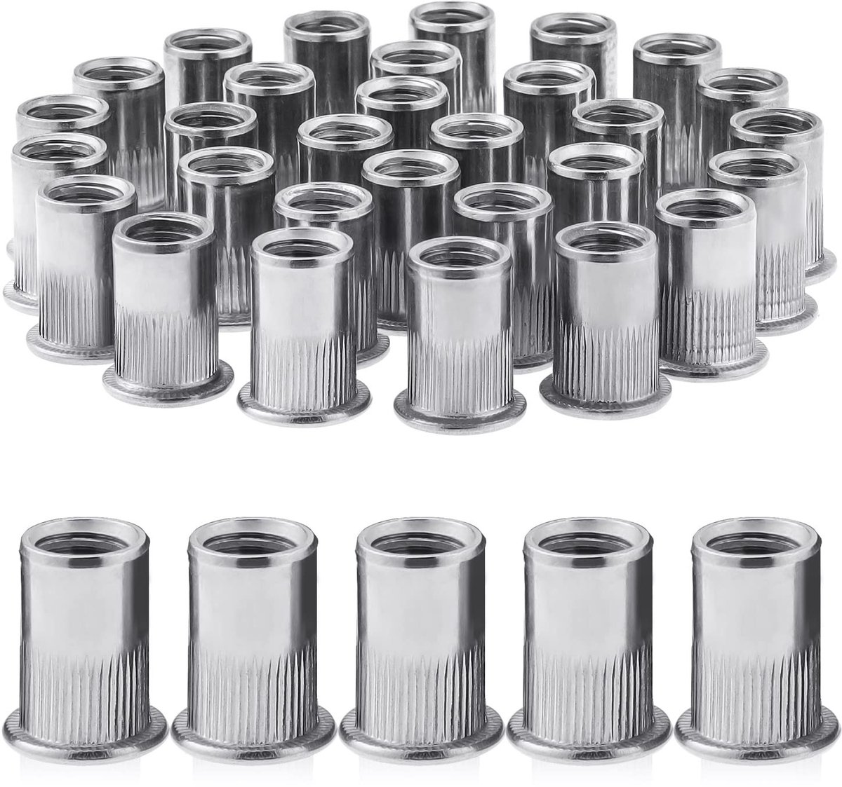 Elzusha - 30 Stuks RVS M10 Rivet Moeren voor Diverse Toepassingen