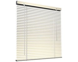 Aluminium Jaloezie 55 x 130 cm - Crème - Jaloezie Zonder Boren