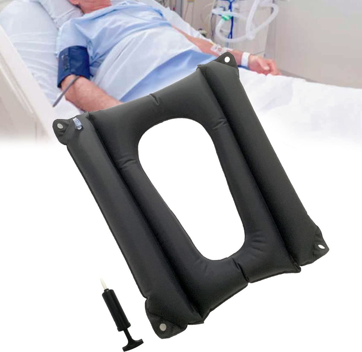 Elzusha - Opblaasbaar Kussen voor Bedlegerige Patiënten, Ademend en Comfortabel