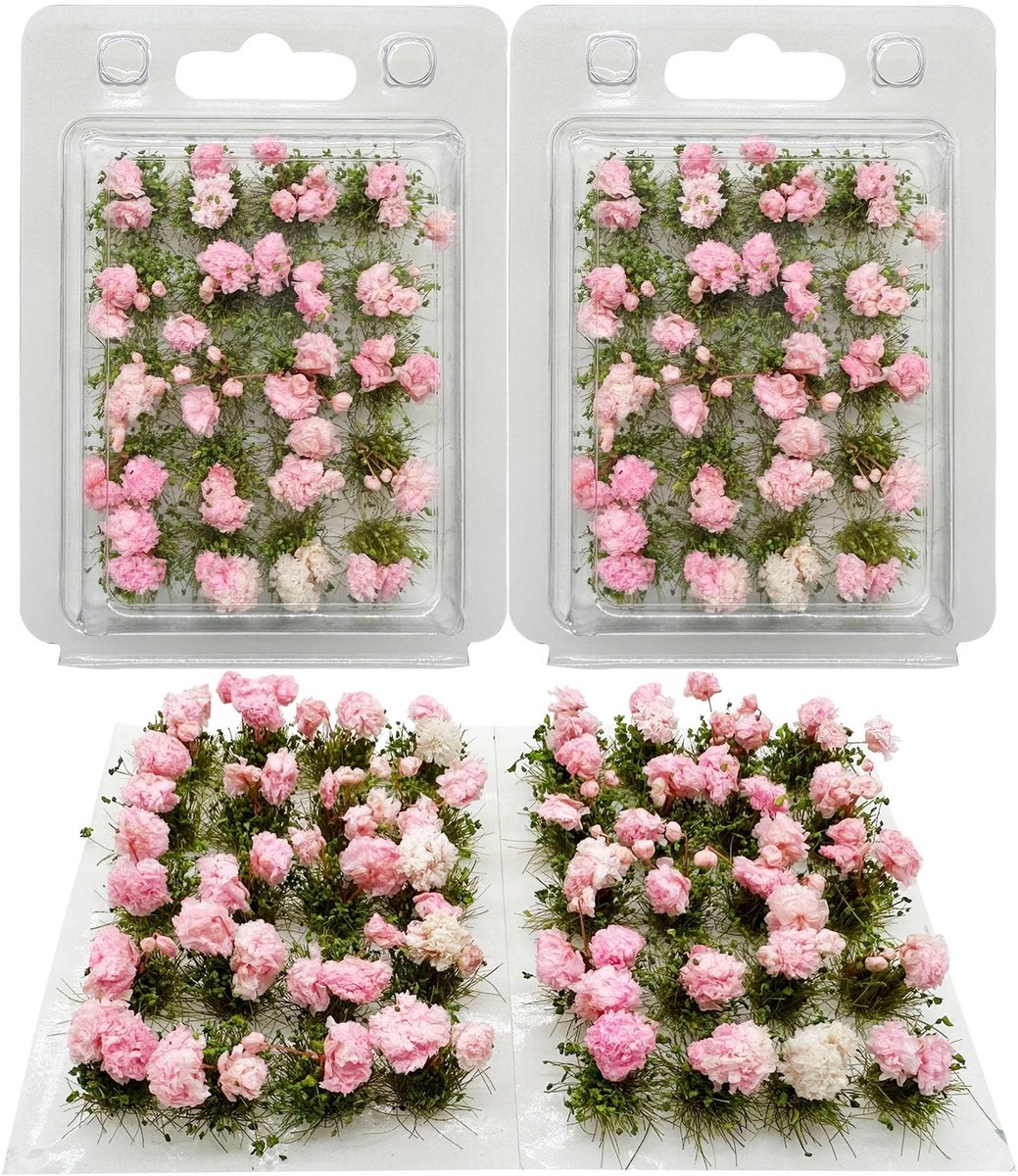 Elzusha - Miniatuurlandschap Modelset met Bloemen en Gras