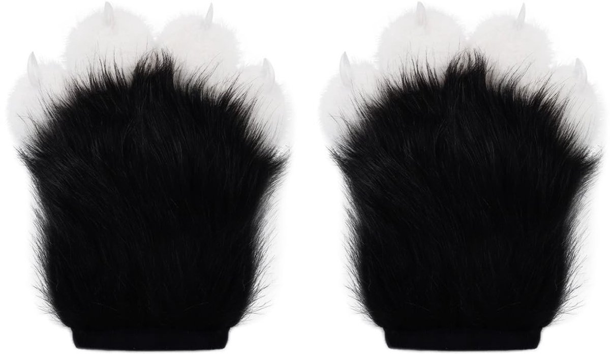Elzusha - Furry Paw Gloves - Dierlijke klauwen - Multicolour