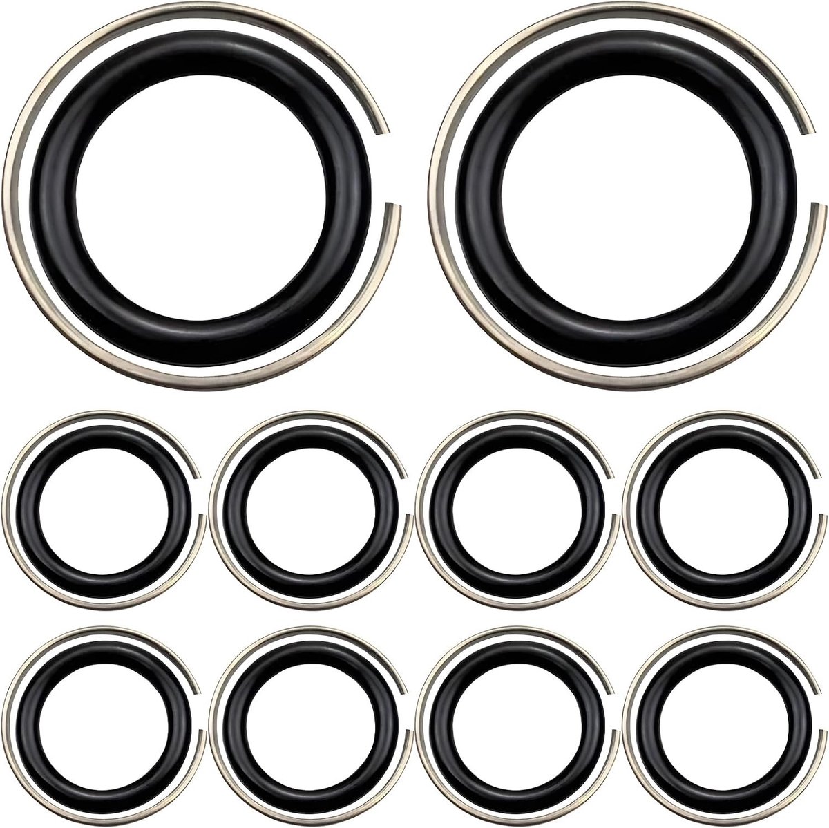 Set van 10 borgringen 1/2 inch voor slagschroevendraaier, duurzame afdichtringen en reserveonderdelen voor persluchtschroevendraaier en gereedschap