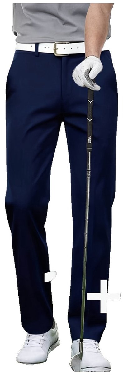 Currero Comfortabel Golfbroek Heren Golfkleding Nette Pantalon Mannen Broek Outfit Chino Kaki + XXS Blauw