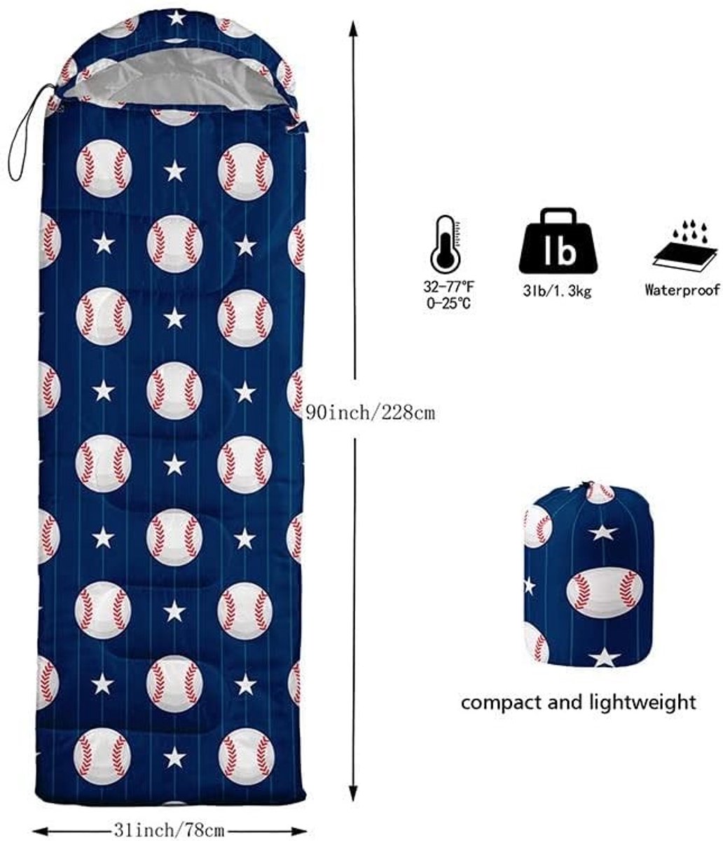 Donsachtige Mummyslaapzak voor Volwassenen en Kinderen - Waterdicht, Warm en Ideaal voor Camping, Hiking en Outdoor Activiteiten met Compressiezak