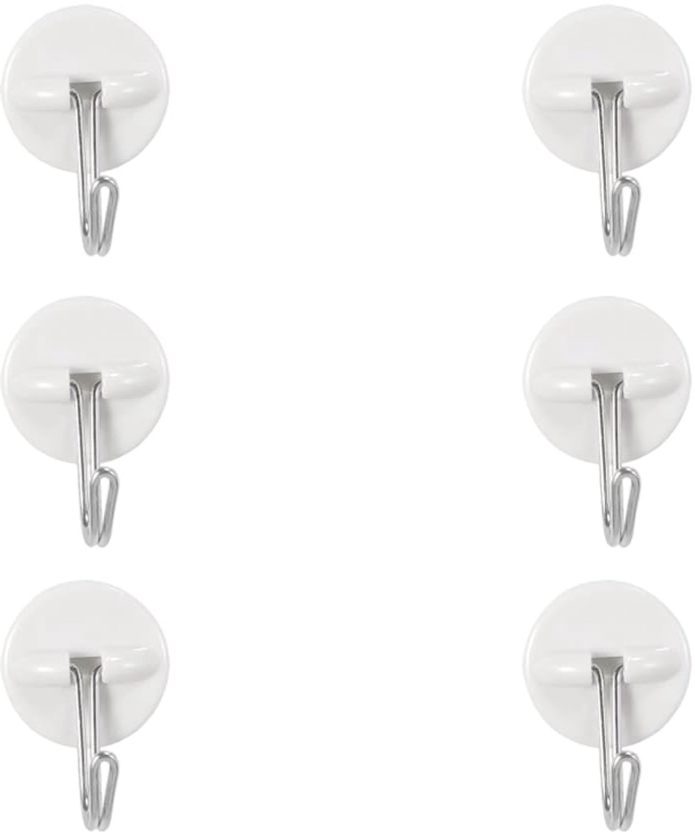 Elzusha - Zelfklevende Haken - Set van 6 Multifunctionele Haken voor Badkamer en Keuken