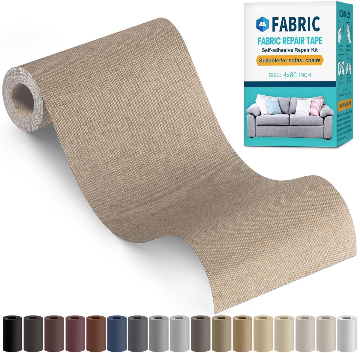 Elzusha - Zelfklevende Linnen Reparatietape voor Meubels en Kleding