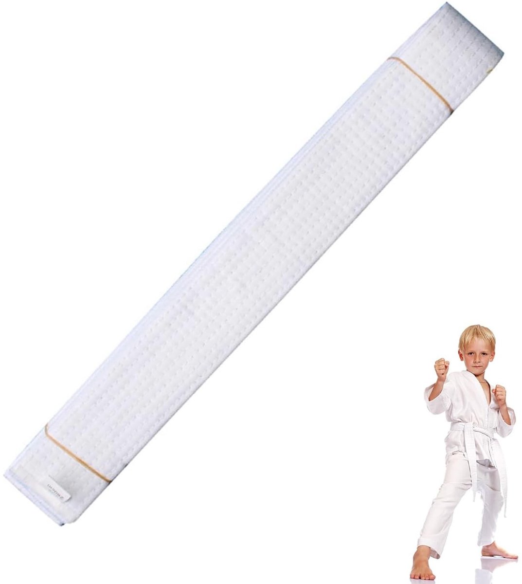 Elzusha - Witte Judo- en Karateband 260 cm