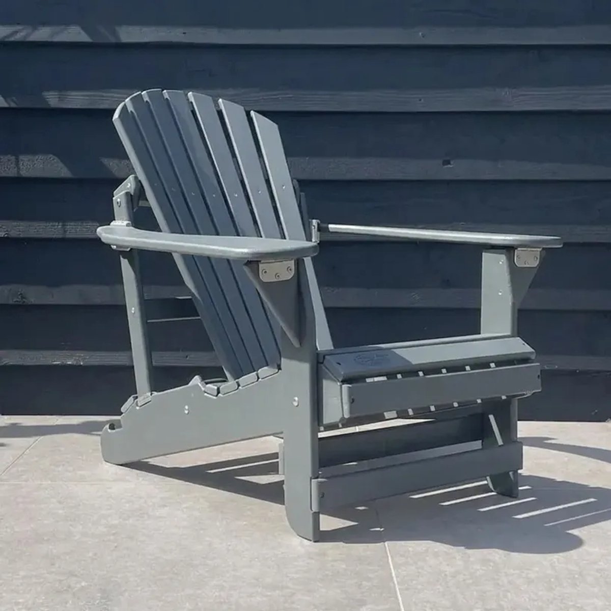 Originele Adirondack Tuinstoel Verstelbaar | Kunststof | Grijs | 10 jaar garantie | Binnen 2-5 werkdagen geleverd | Canada Comfy Chair