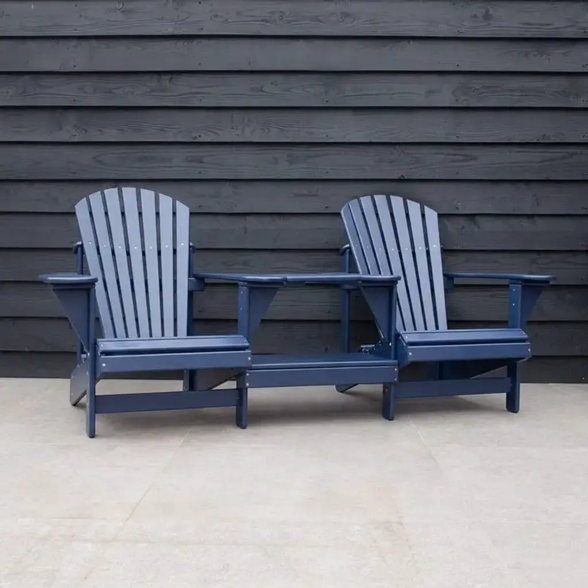 Originele Adirondack Tete-a-tete Tuinbank | Kunststof | Marineblauw | 10 jaar garantie | Binnen 2-5 werkdagen geleverd | Canada Comfy Chair