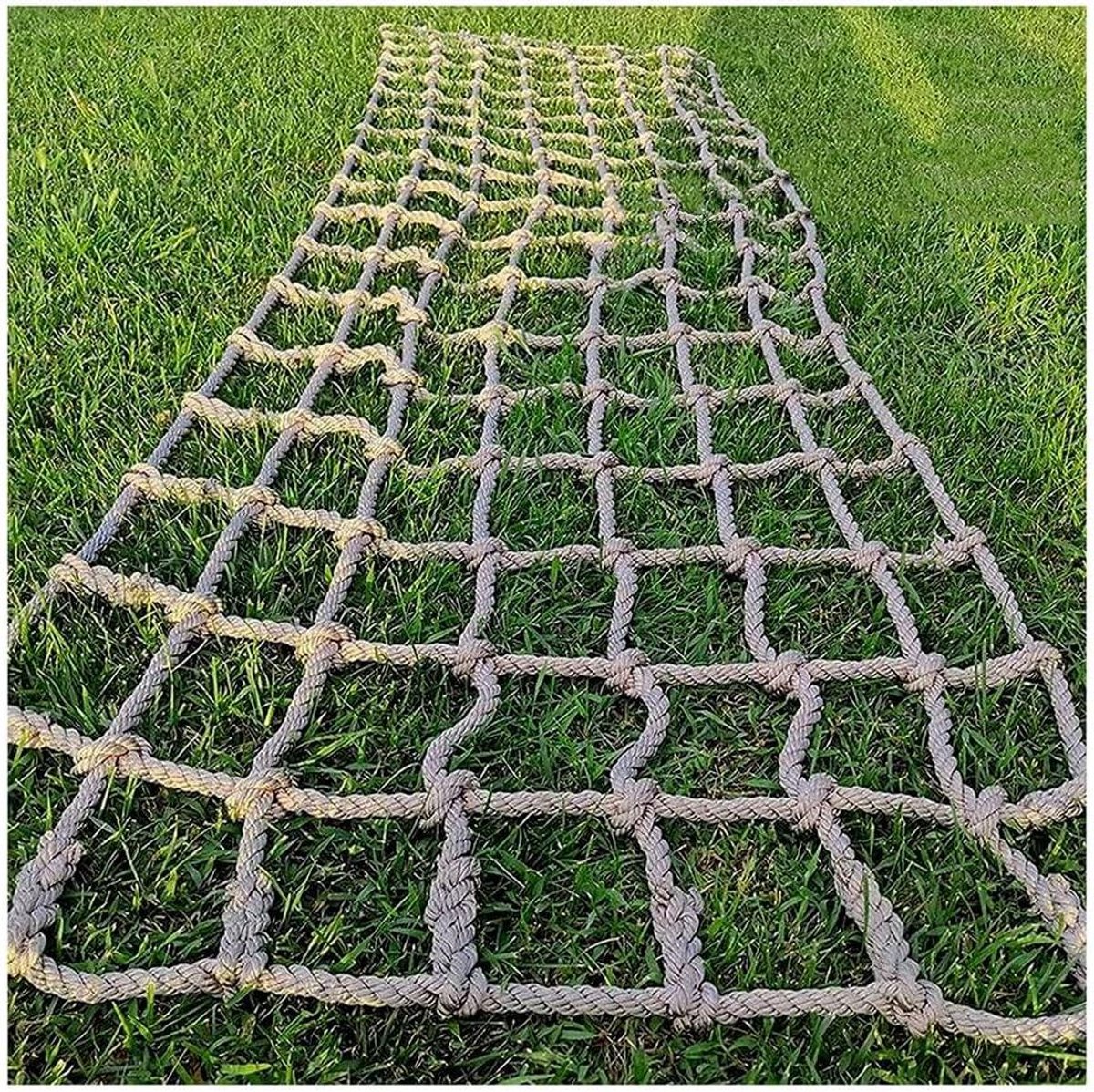 Klimnet voor Kinderen - Speeltouw Net - Actief Spelen - Veilige Knoopen - 1x1.5m - Bruin