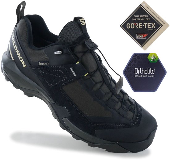 Salomon X-ULTRA Alpine GTX - GORE-TEX - Chaussures de randonnée pour hommes Chaussures de trekking Noir 492142, Taille : EU 44 UK 9.5