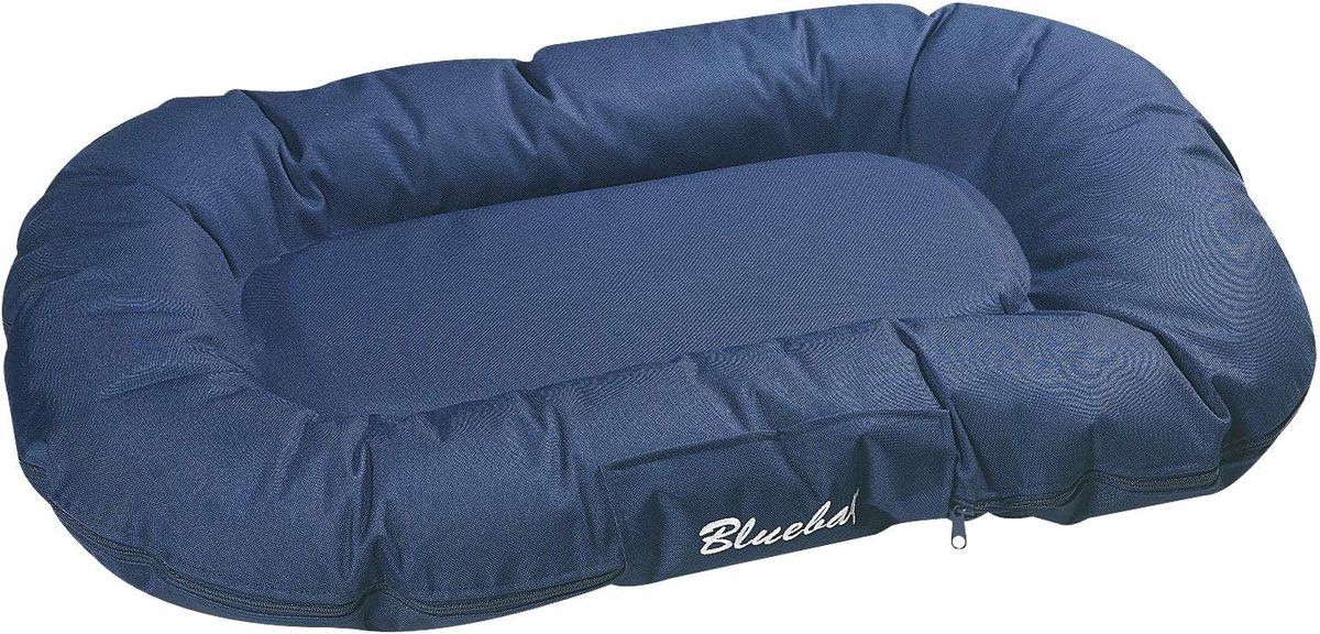 Ovaal Kussen Blauw 100x75x15cm - Comfortabel Lig- of Zitkussen