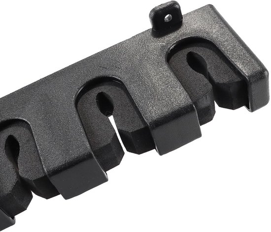 Dailygoods- Hengel Display Rek - Wandgemonteerd - 6 Gaten - Stabiliserende Bevestigingsclips - Ondersteunende Groeven - Ruimtebesparend - Hengelhouder van Dailygoods — afbeelding 5