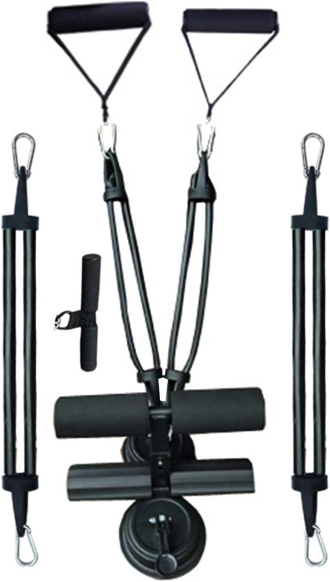 Sit Up Machine - Voethouder Fitness - Core Training - Verbeterde Hechting - 27 x 14.5 cm - Zwart