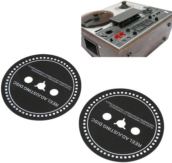 Dailygoody - Nab Adapter Spacer - Siliconen Reel Instelschijf - Zwart - Voor Bandrecorders - 2 STKS - Voor Reel to Reel Tape Recorders — afbeelding 2