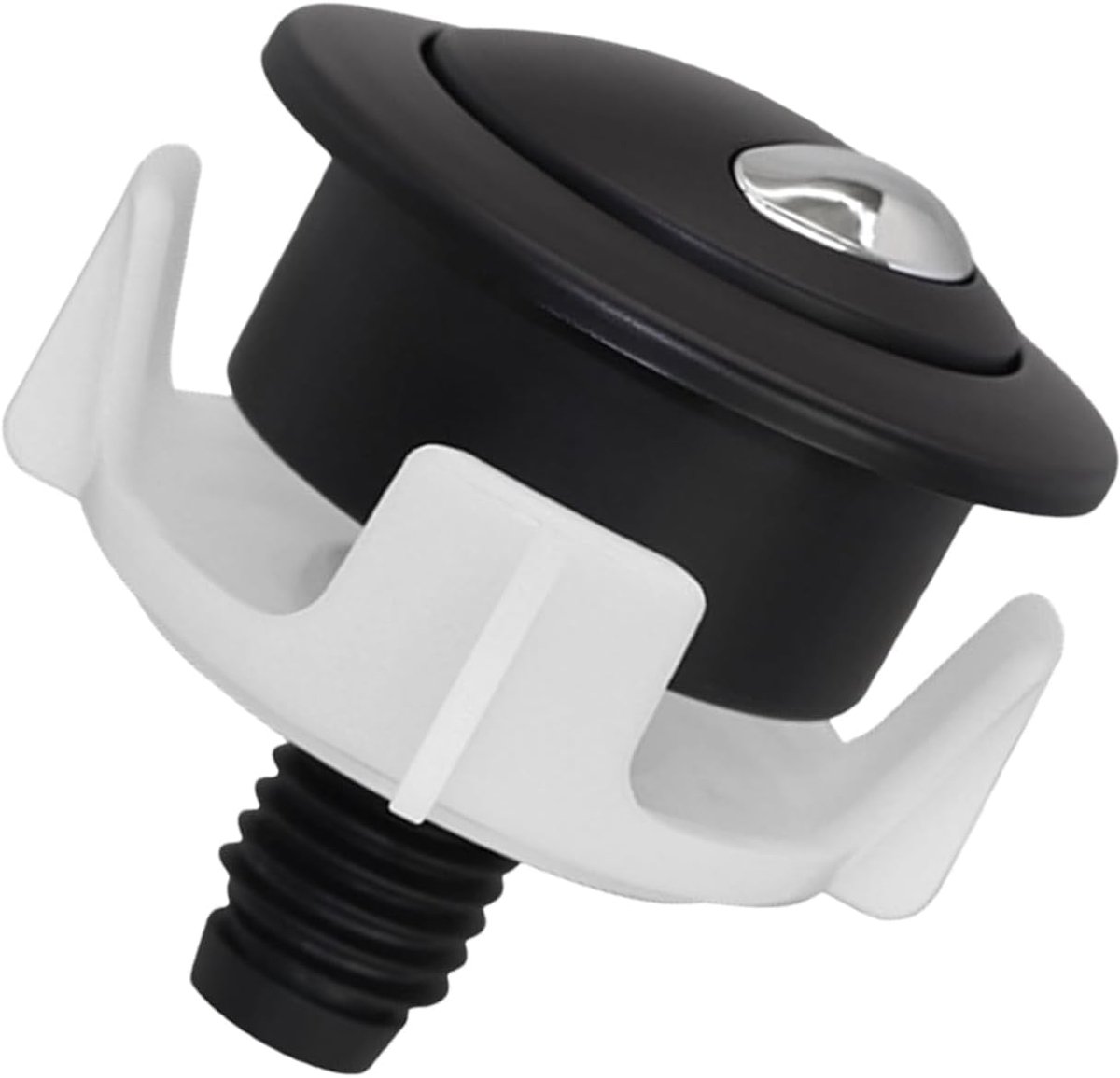 Toilet drukknop - Vervangingsknop Spoelsysteem - Badkamer reparatie - Twee spoelopties - 54 x 37 mm - Chroom