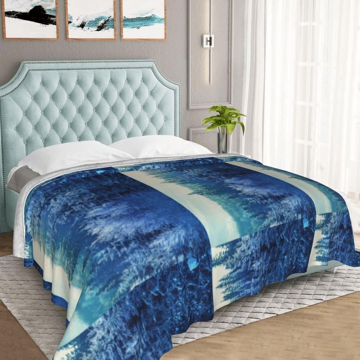 Deken - Plaid - Koude avonden - Dubbelzijdig zacht - 203x152 cm - Zwart — cadeau in Wonen & Interieur - foto 2
