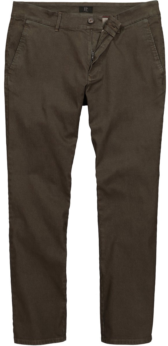 JP 1880 - Heren - Chinobroek FLEXNAMIC® straight fit - Donkerbruin - Maat 60