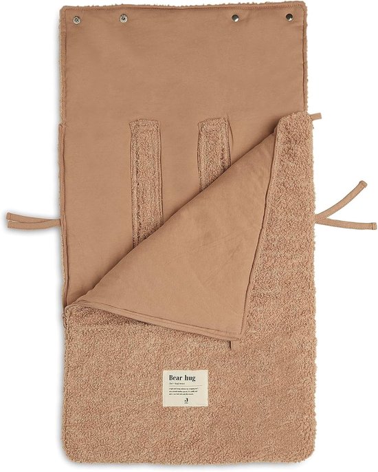 Baby Voetenzak - Teddy Zak - Warm Blijven - Universele Pasvorm - 82 x 42 cm - Biscuit — afbeelding 3