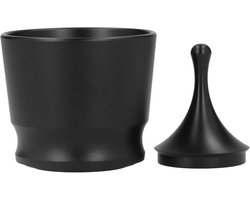 Koffiedosering Roestvrij Staal - Poedercontainer Dispenser - Koffie Bereiden - Temperatuurbestendig Ontwerp - 6.5 x 6.7 x 7.9 cm - Zwart