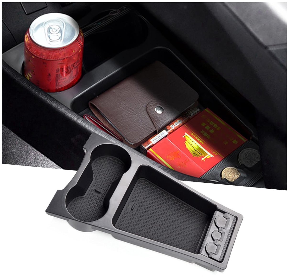 Dailygoods - Opbergdoos voor Armsteun - Compatibel met Toyota Prius XV30 (2009-2014)
