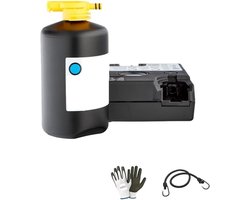 Reparatieset Banden - Pechhulp Kit - Noodreparatie Onderweg - Met Elektrische Pomp - 450 ml - Zwart