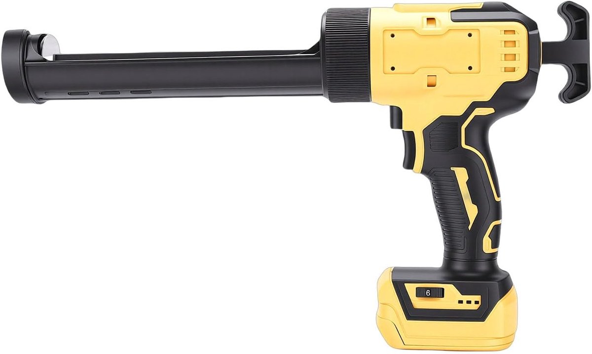 Accu kitpistool - Draadloos afdichtingspistool - Nauwkeurig afkitten - LED scherm controle - 300 ml capaciteit - Zwart