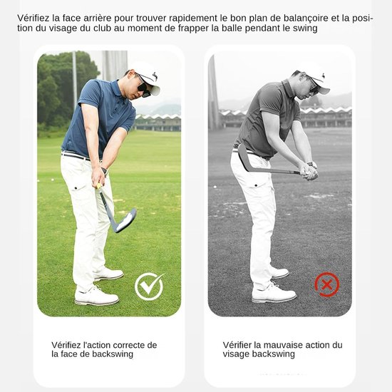 Golf Swing Trainer - Houding Corrector - Golfvaardigheden Verbeteren - Verdubbel Swingsnelheid - 100 cm - Zwart van GOLF — afbeelding 4