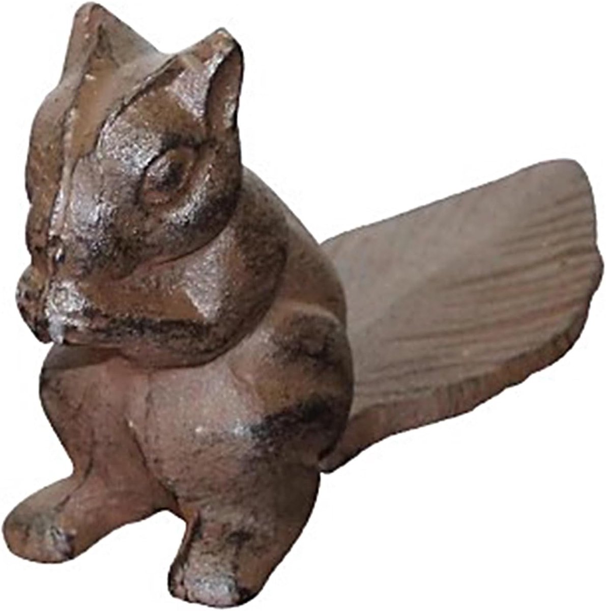Deurstopper Gietijzer - Deurblokkade Gewicht - Deuren Open Houden - Uniek Eekhoorn Design - 15.5 x 4.5 x 9.5 cm