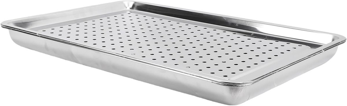 Koelbak Huisdieren - Roestvrijstalen bak - Warmteafvoer - Ventilatiegaten - 60x40cm - Zilver