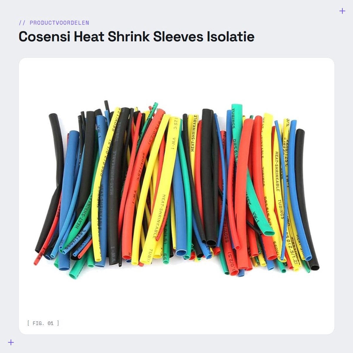 Dailygoods - Heat Shrink Sleeves - Isolatie - Vlamvertragend - 5 maten - Kabelbescherming - Milieuvriendelijk - Geschikt voor hobbytoepassingen