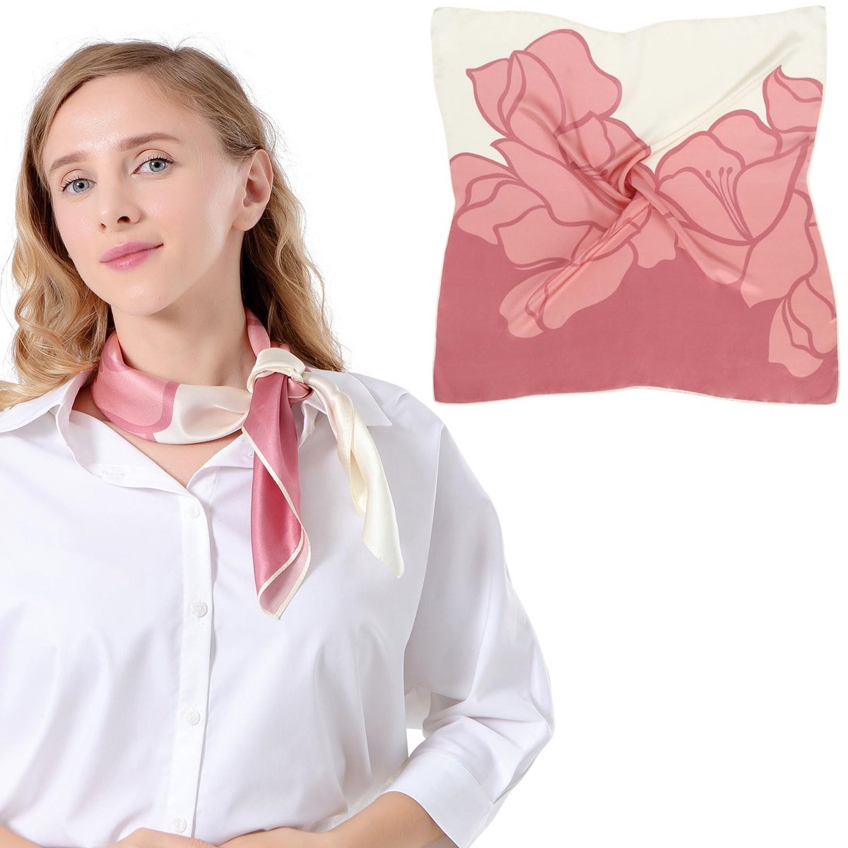 Zijden Sjaals Dames - Roze - Luxe accessoire