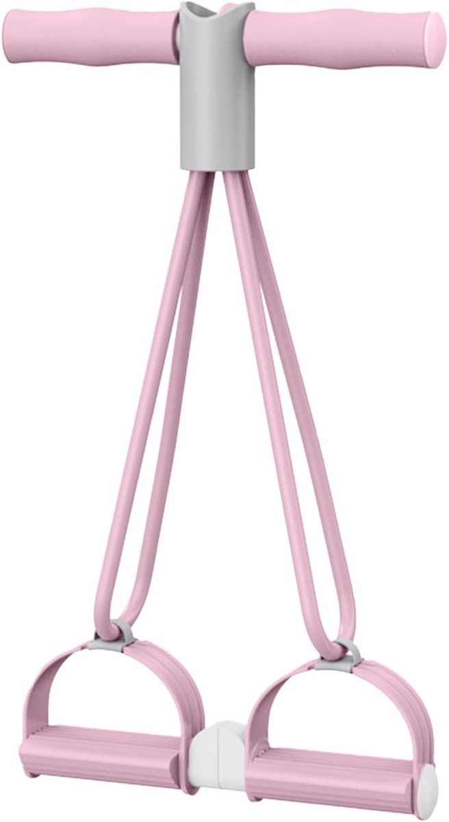 Fitness Banden - Buikspier trainer - Thuis sporten - 4 buizen ontwerp - 26 x 24 x 7 cm - Roze