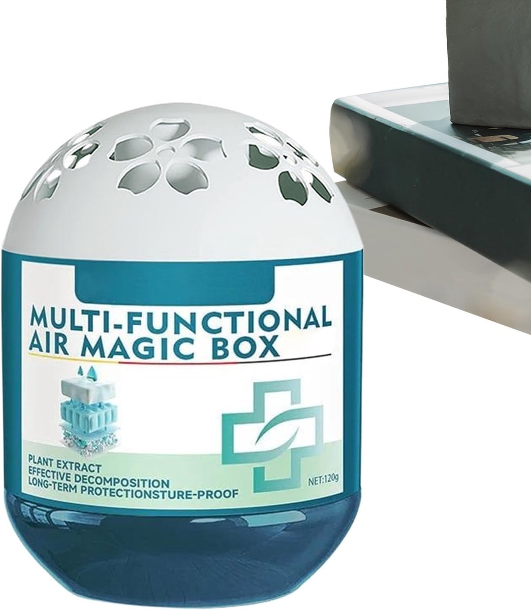 Luchtreinigingsbox - Geurvreter - Frisse Lucht - Werkt zonder stroom - 120 gram - Enkele