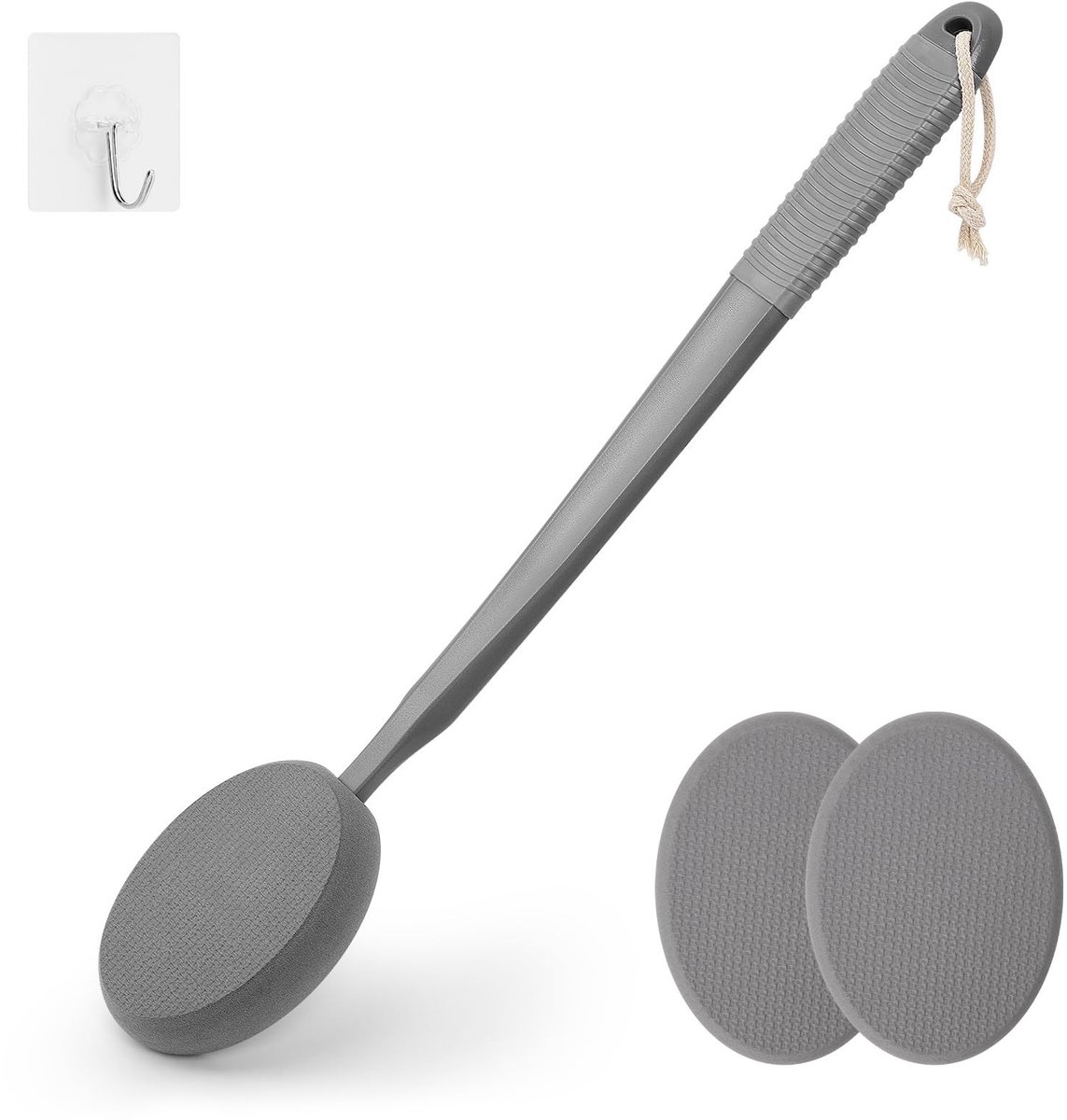 Dailygoods- Lotion-applicator Ergonomisch Ontwerp - Lotion Applicator voor Rug - Antislip Handgreep - Zachte Pad - Gelijkmatige Toepassing - Lotionkwast