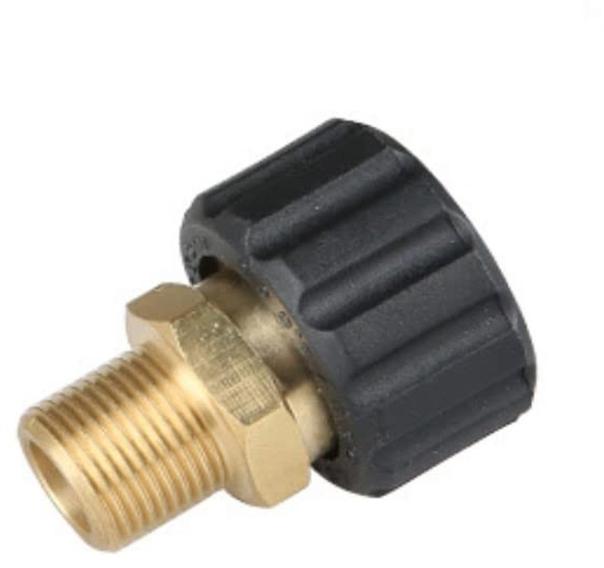 Dailygoods - Adapter voor Drukreiniger - Snelle Connectie - Messing Materiaal - 3/8 Inch naar M22 - Tuinslang Connector - Geschikt voor Hogedrukreinigers