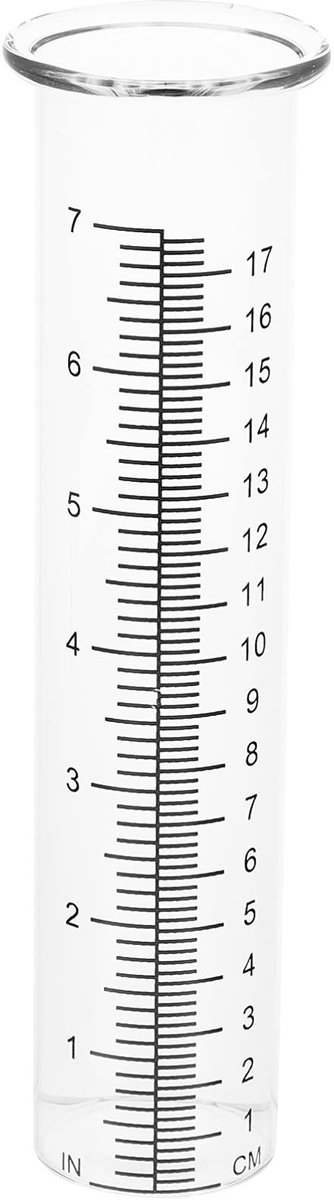 Dailygoods- Regenmeter met grondpen - Pluviometer - Regenmeter glas - Regenmeter digitaal - Vorstbestendig - Gemakkelijk af te lezen - Neerslagmeter