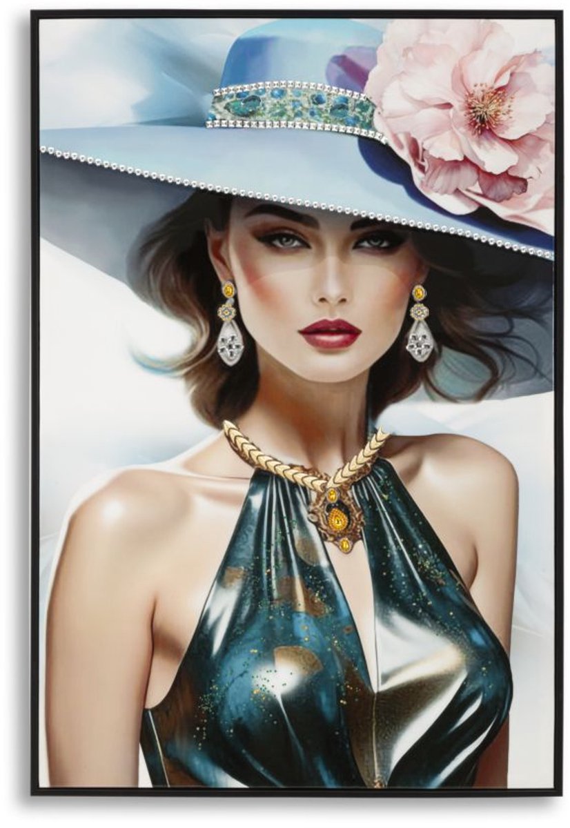 Schilderij On Canvas Lacquered Pam With Frame -a 62×4×92 cm