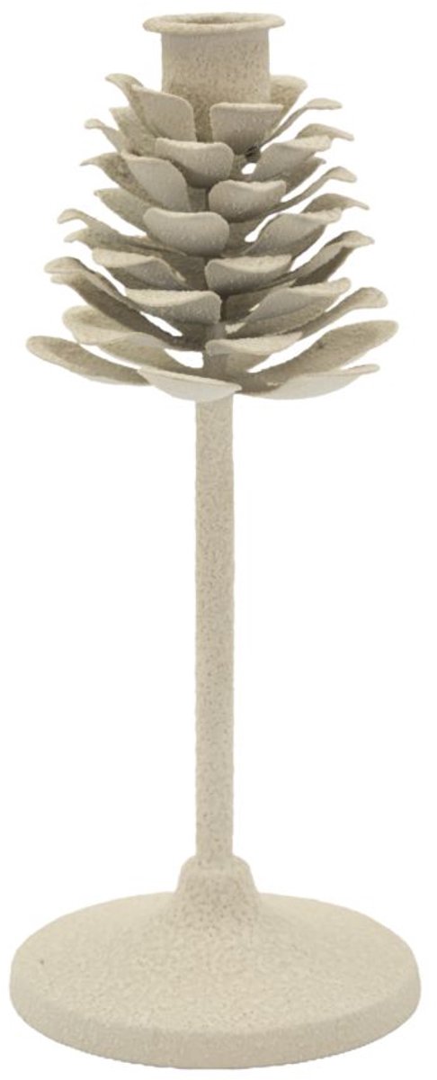 Mauro Ferretti Kandelaar Dune Pigna Ø 9,5×22,5 cm Crème