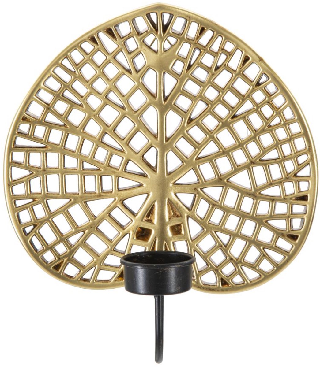 Mauro Ferretti Kandelaar Lotus 20×8×22,2 cm Goud