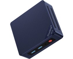 Mini Desktop Computer - Compacte PC - Multitasking op kantoor - Dubbel 4K scherm - 12GB RAM 512GB SSD - Blauw