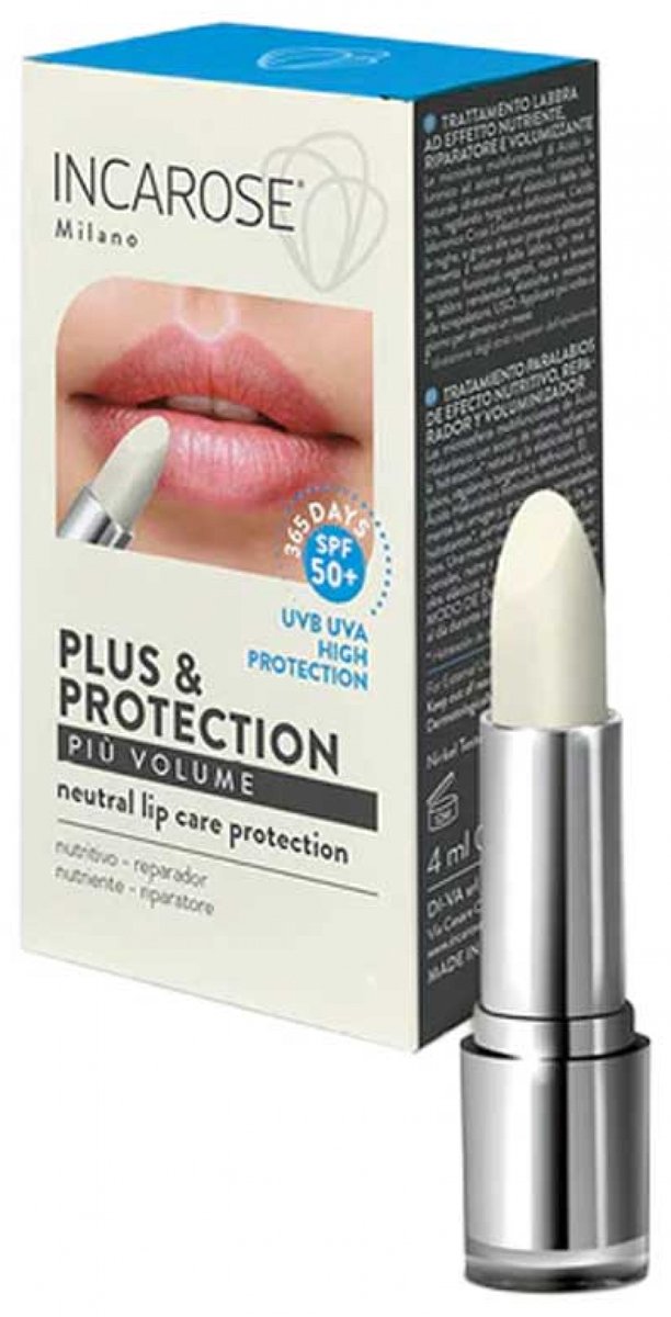 Incarose Più Volume Neutral Lip Care Plus & Protection SPF50+ 4 ml