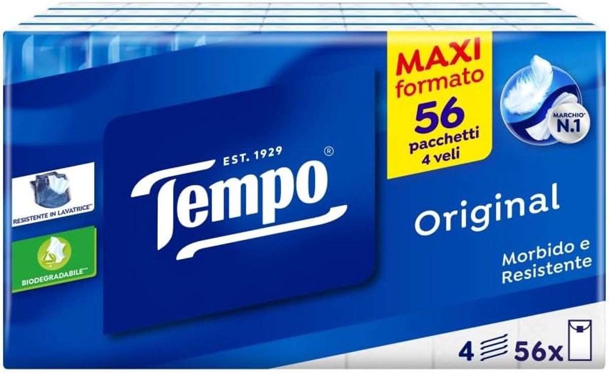 Zakdoekjes - Papieren zakdoekjes - Dagelijks gebruik - Dermatologisch getest - 56 pakken - Wit