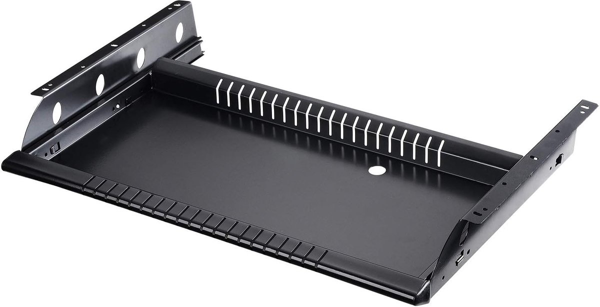 Toetsenbord Lade - Bureau Verlengstuk - Comfortabel Werken - In Hoogte Verstelbaar - Compact Clamp-On - Zwart