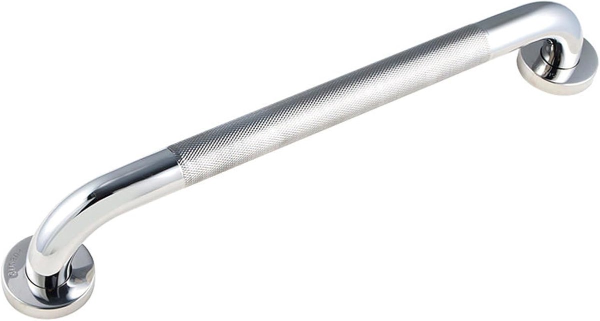 Antislip Handgreep - Badkamerbeugel Stabiliteit - Extra Zekerheid - Roestvrij Staal - 40cm Lengte - Zilverkleurig