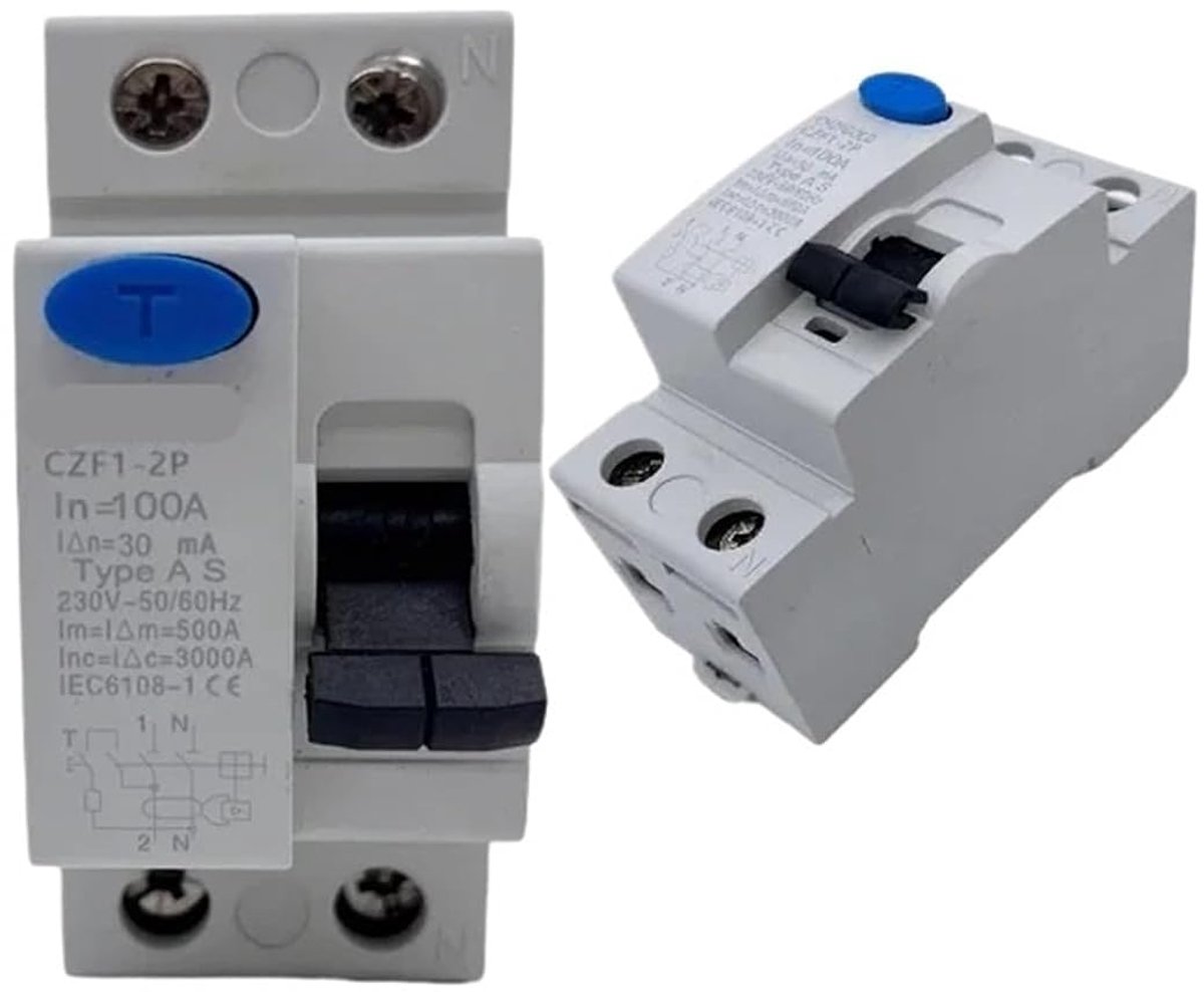 Stroomonderbreker - Veiligheidsschakelaar - Opladen Elektrische Auto - Type B RCD - 4P 25A - Grijs