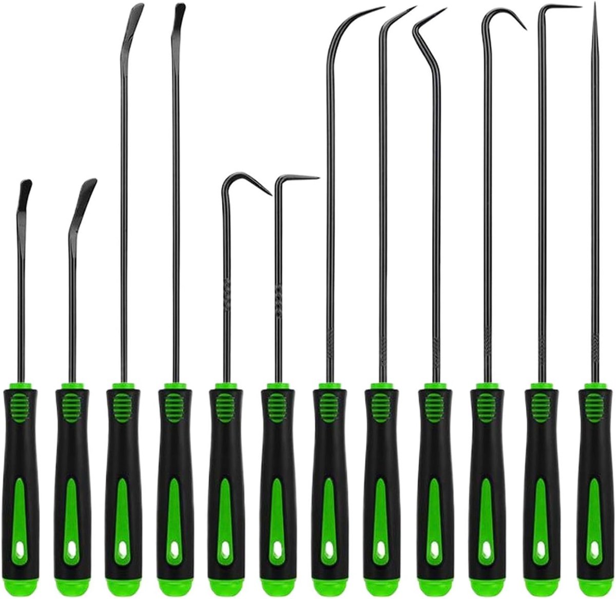 Haak Tool Set - Precisie Schroevendraaier - O-ringen Verwijderen - Ergonomische Antislipgreep - 28 x 15 x 2 cm - Groen