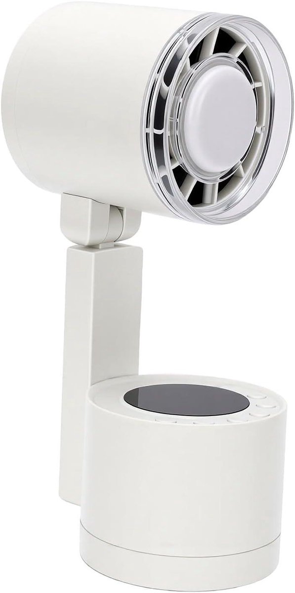 USB Bureauventilator - Oplaadbare Tafelventilator - Persoonlijke Koeling - 100 Windsnelheden - 7200mAh Batterij - Wit
