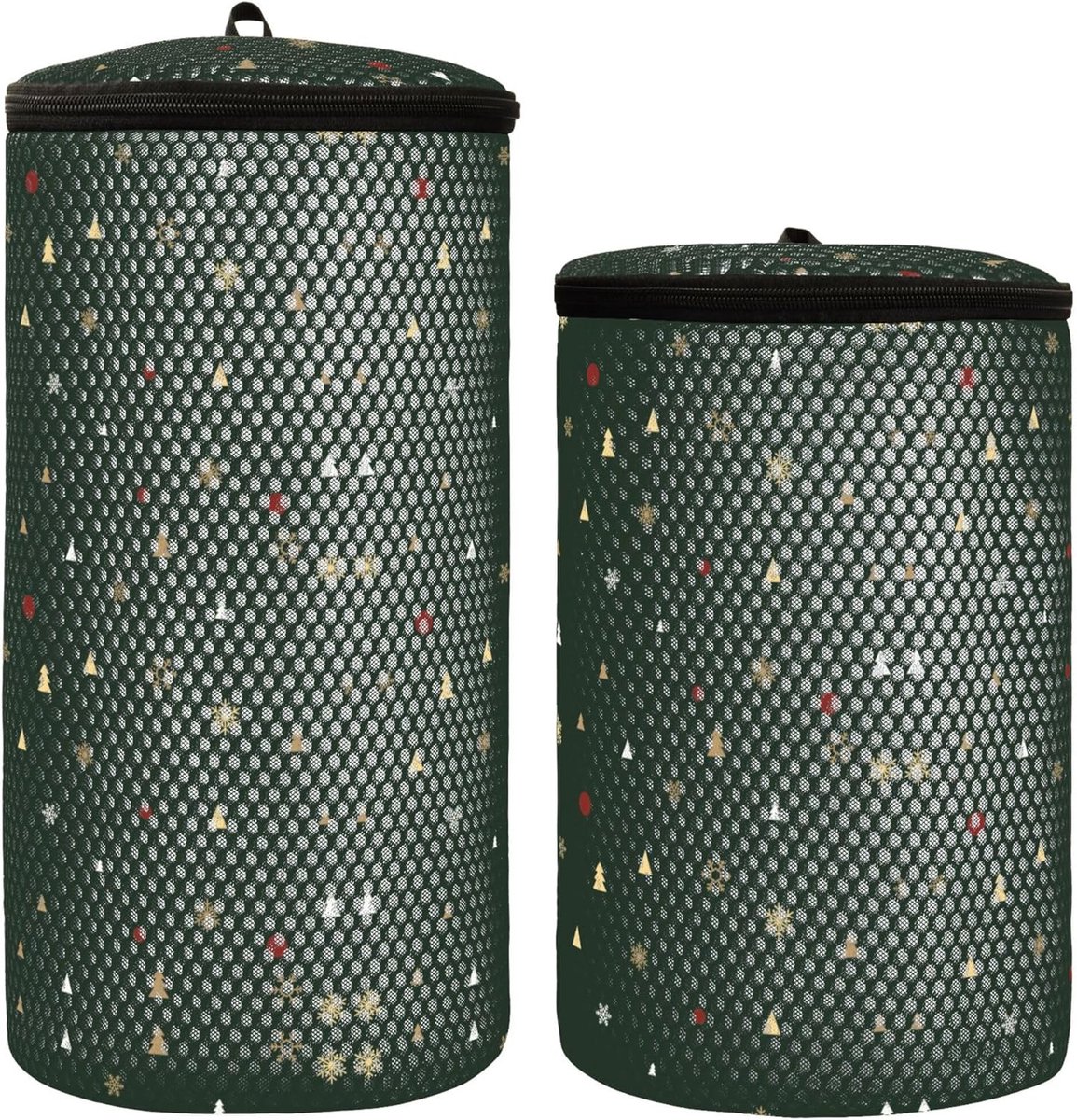 Wasmachine Tassen Schoen Wasmanden Schoenen Wassen Honingraat Mesh Set van 2 Groen Kerst