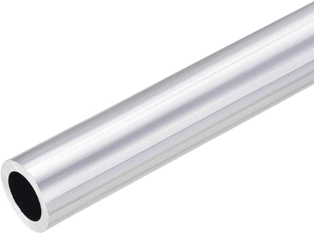 Dailygoods- Aluminium Buizen 6063 - 25mm Buitendiameter - 15mm Binnendiameter - 400mm Lengte - Duurzaam - Naadloos - Corrosiebestendig - Aluminium Buis